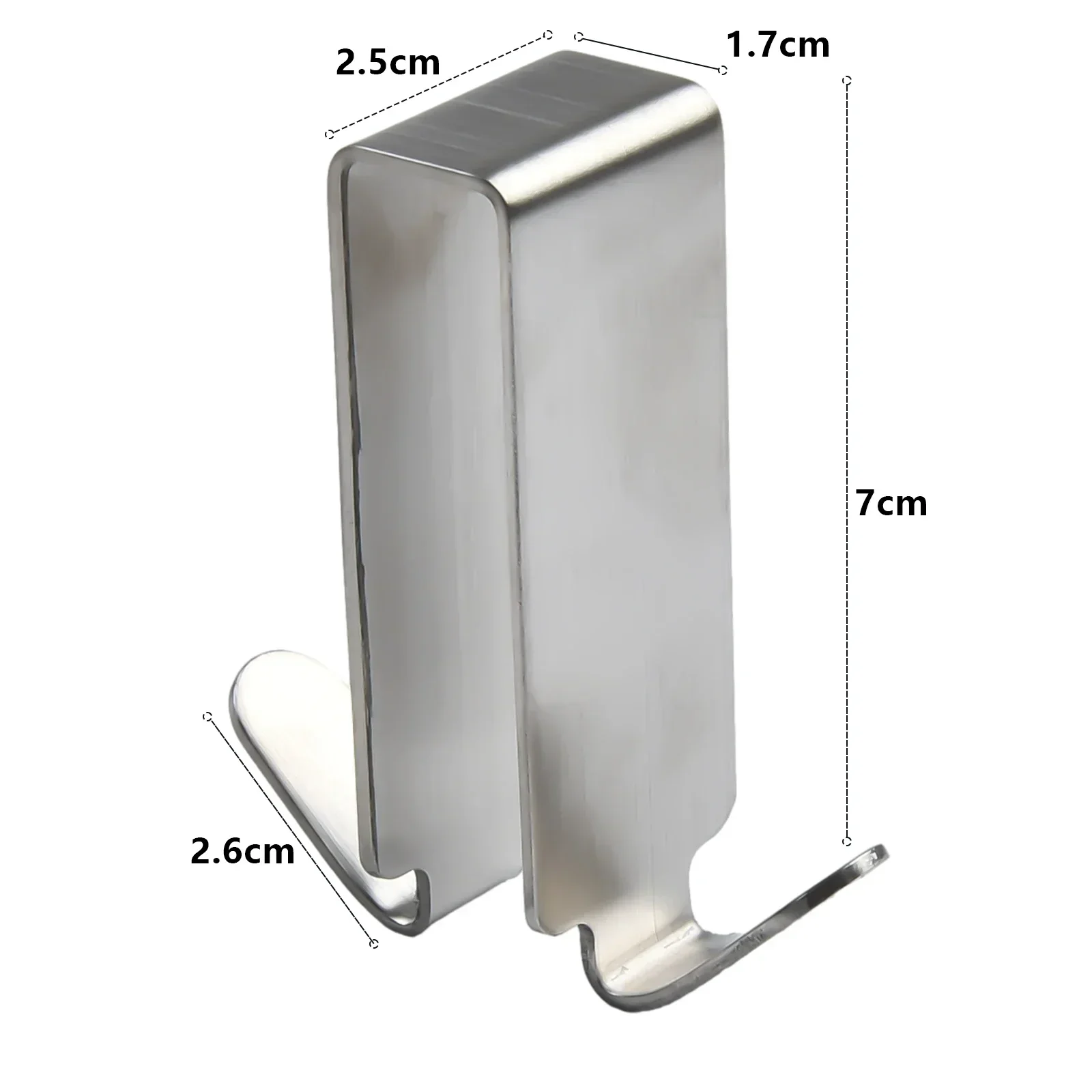 Bathroom Shower Door Hook 1pc Stainless Steel Over Glass Door Shower Towel Rack Double Sided Frameless Bathroom Hanger Punch bathroom towel hook