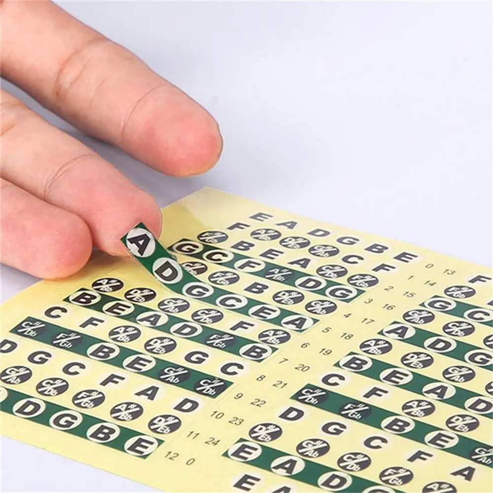 Guitar Fingerboard Stickers Musical Scale Fretboard Sticker Guitar Note Sticker Guitar Chord Stickers Guitar Scales Stickers - 4