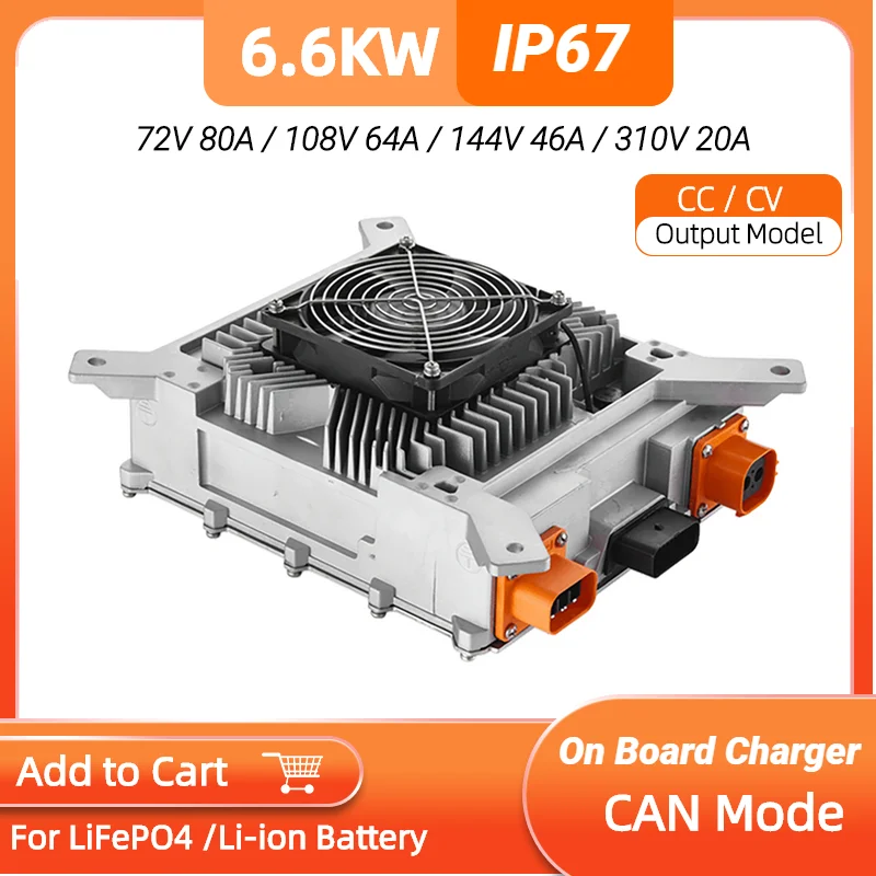 

NEW 6.6KW TC Elcon Charger 72V 80A 96V 64A 144V 46A 312V 20A 440V Lithium LifePO4 Battery Pack on Car EV Bus TC Onboard Charging