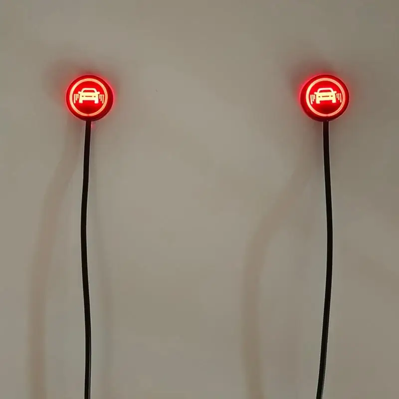 2Pcs Car Blind Spot Detection System bsd Warning Light Distance Assist Lane Changing Tool Mirror Radars Detection