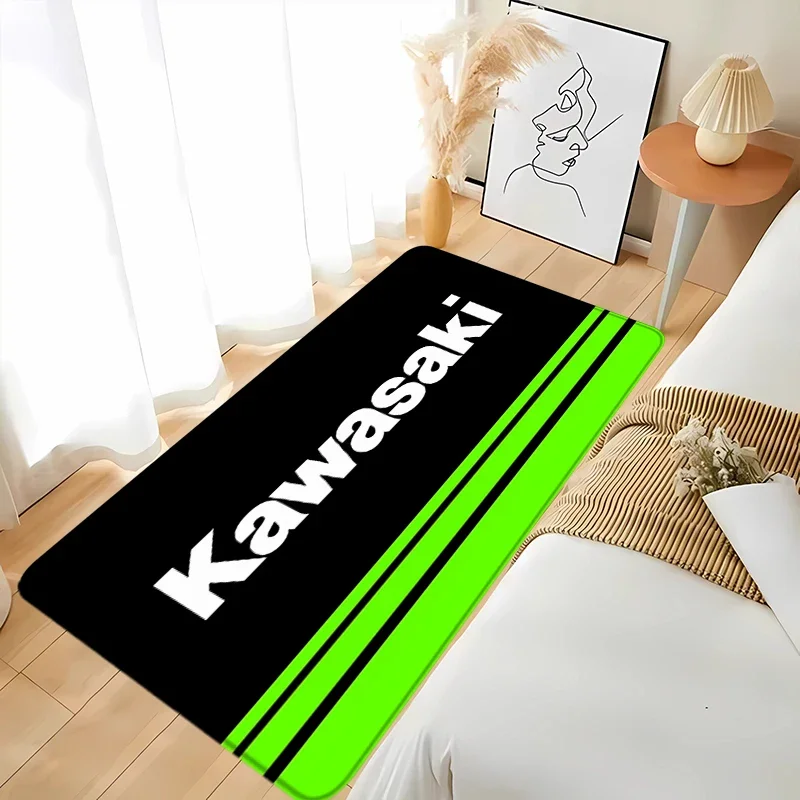 Kawasaki-Polymères de porte, tapis de salon, tapis de cuisine, tapis de prière, tapis d\'entrée, tapis personnalisés, pieds de bain à domicile,