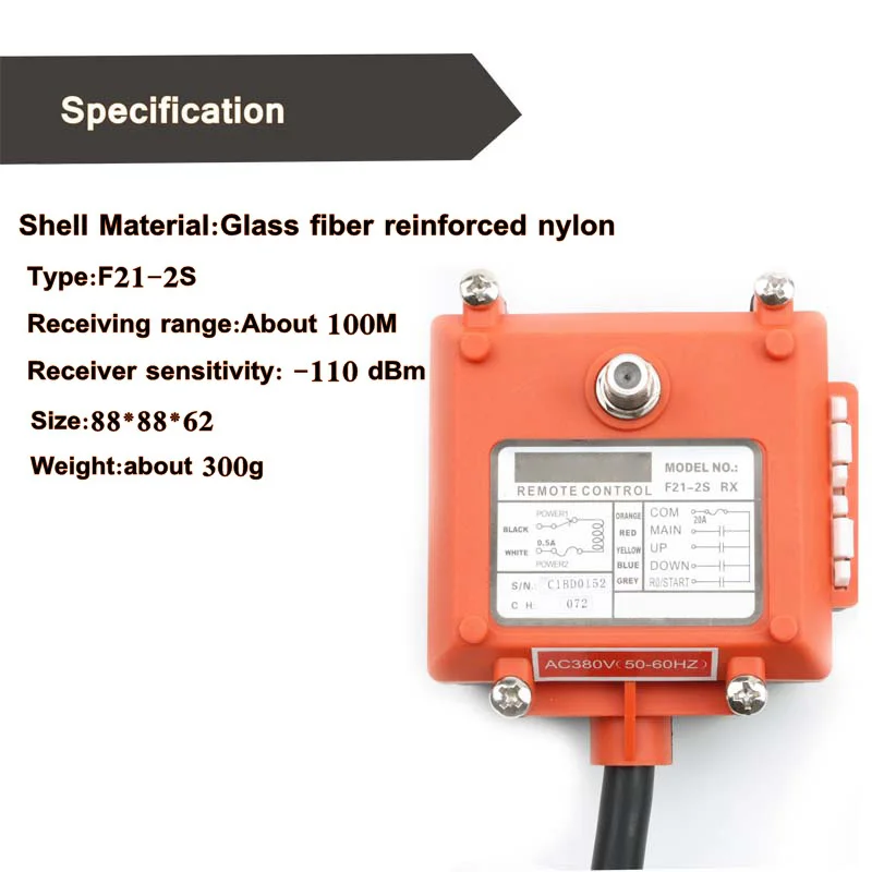 controle remoto motor de enrolamento areia-explosão equipamento usado F21-2S 3 botão