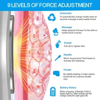 Ems Pulse Face Slimming Device, Double Chin Remover, Facial V Shape Slimming,lifting Vibration Hot Compress Facial Care Massager 2