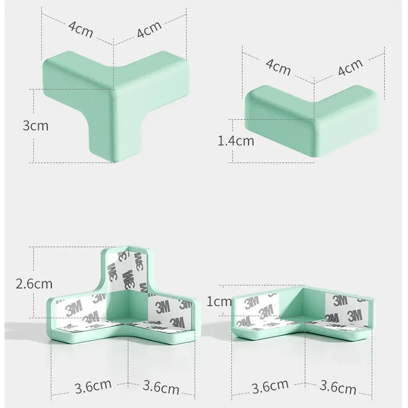 Baby Safe Silicone Corner Protector for Child Safety Edge Guards Anticollision Protection Cover Pads From Table Desk Furniture