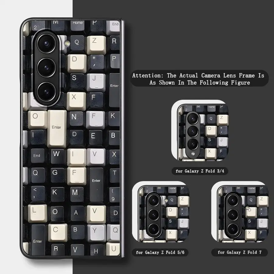 Innovative Foldable Phone Case with Keyboard and Artistic Design