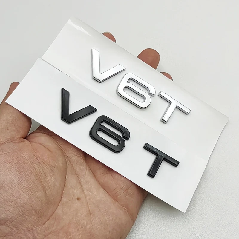 3D ABS V6T V8T S라인 로고 S 라인 엠블럼 자동차 펜더 배지 스티커, 아우디 S라인 A1 A2 A3 A4 A5 A6 A7 A8 Q2 Q3 Q5 Q7 액세서리