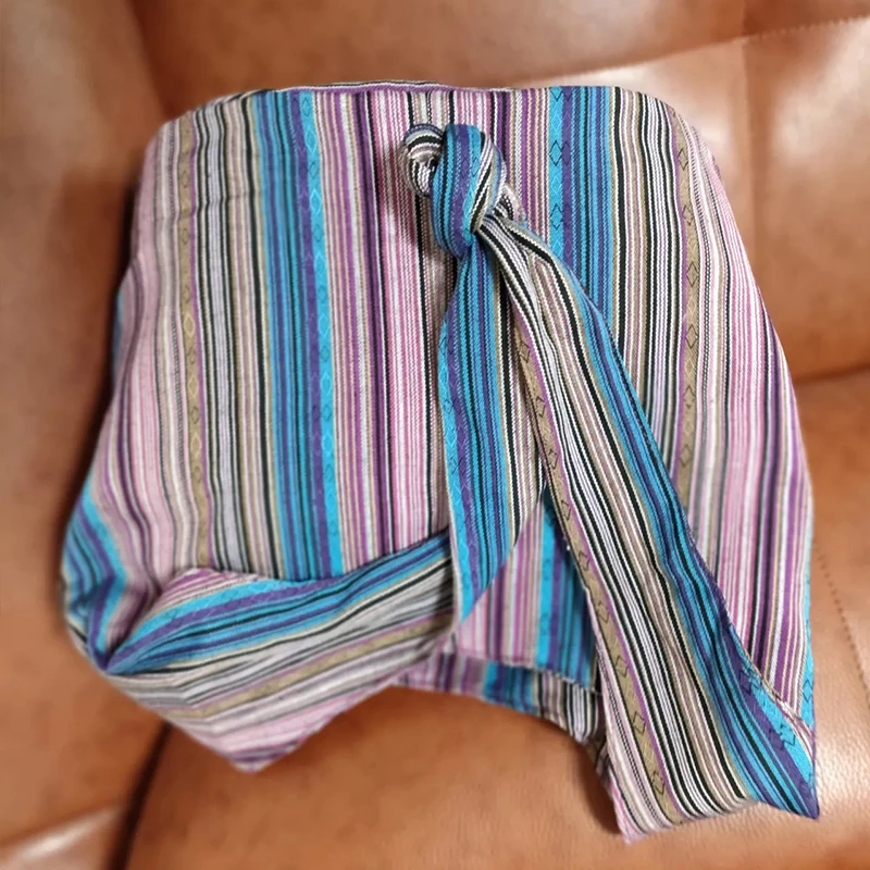 Vintage Bohemian Chic Canvas Shoulder Bag Ethnic Style Large Capacity Handbag Soft Tote Bag Casual Crossbody Bag Female Daily