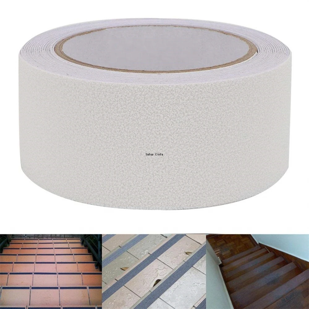 5cm*5m White Anti Slip Tape Non-Slip Strips Non Skid Safety Tapes For Outdoor Indoor Steps Stair Traction Tread Staircases Boats