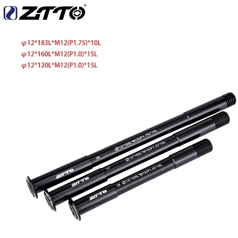 ZTTO 쓰루 액슬 전기자전거 MTB 로드 바이크 샤프트 프론트 허브 리어 허브 스큐어 12mm 15mm 휠 액슬 허브 샤프트