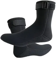 Premium Neoprene Water Socks - Sand-Proof (Black S)
