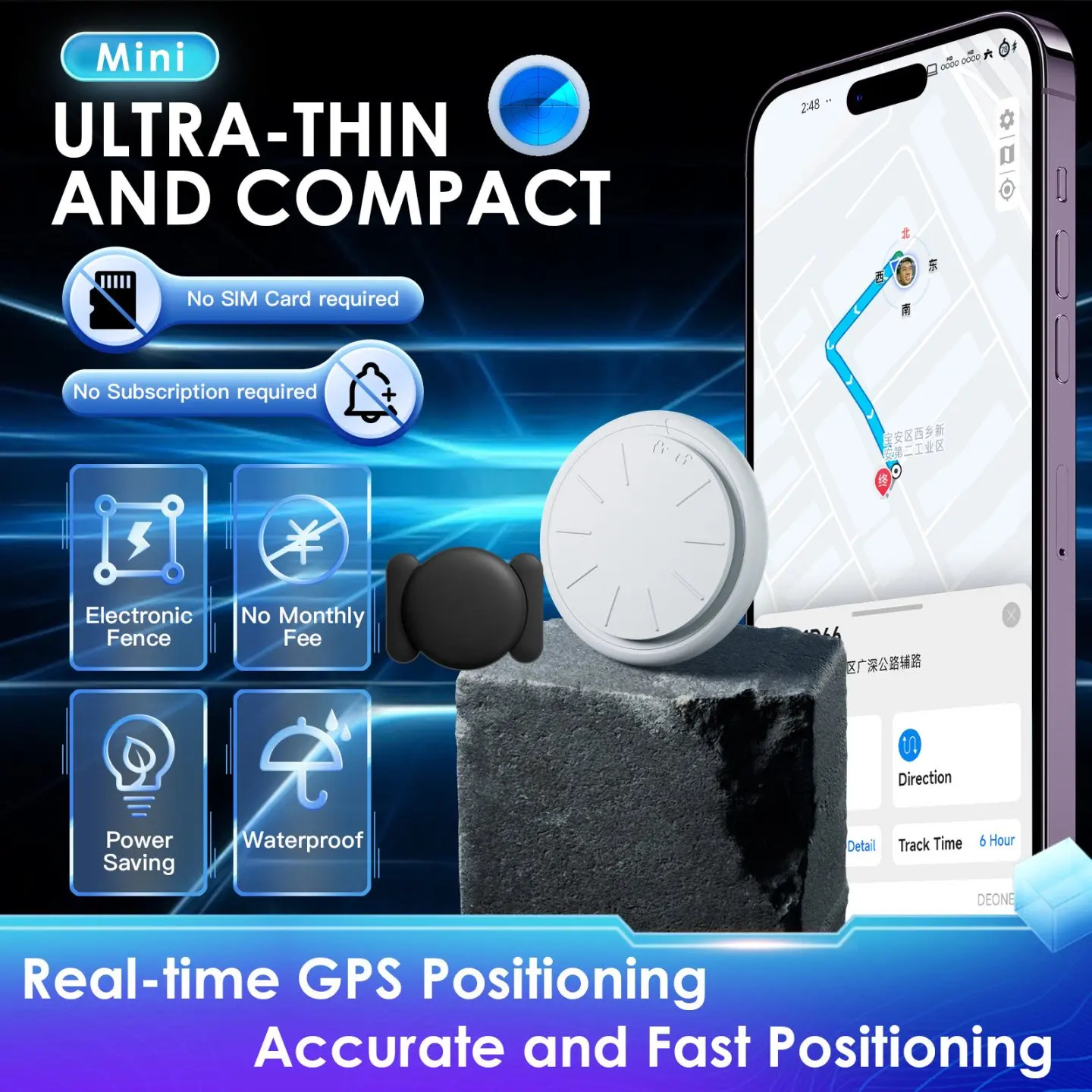 HONGTOP Mini Car GPS Tracking Device Magnetic Waterproof Case - Image 3