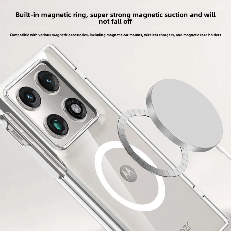Magnetic 360° Electroplated Transparent Hard Shell Case