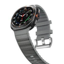 Silicone Sports Strap for Watch - Ultra Durable Replacement Wristband (Grey)