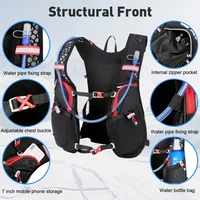 Lightweight Hydration Backpack 5L Portable Waterproof Road Cycling Bag Outdoor Sport Climbing Pouch Hydration Backpack 2