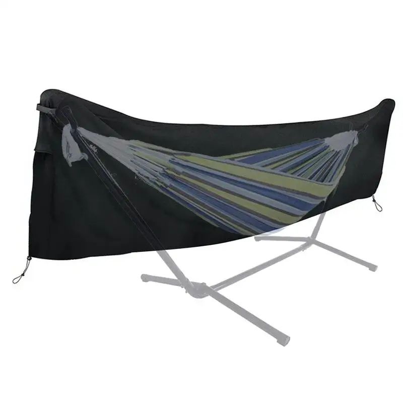 Hammock Cover Waterproof 420D Oxford Hammock Stand Cover with Windproof Straps Dustproof Outdoor Rain cover