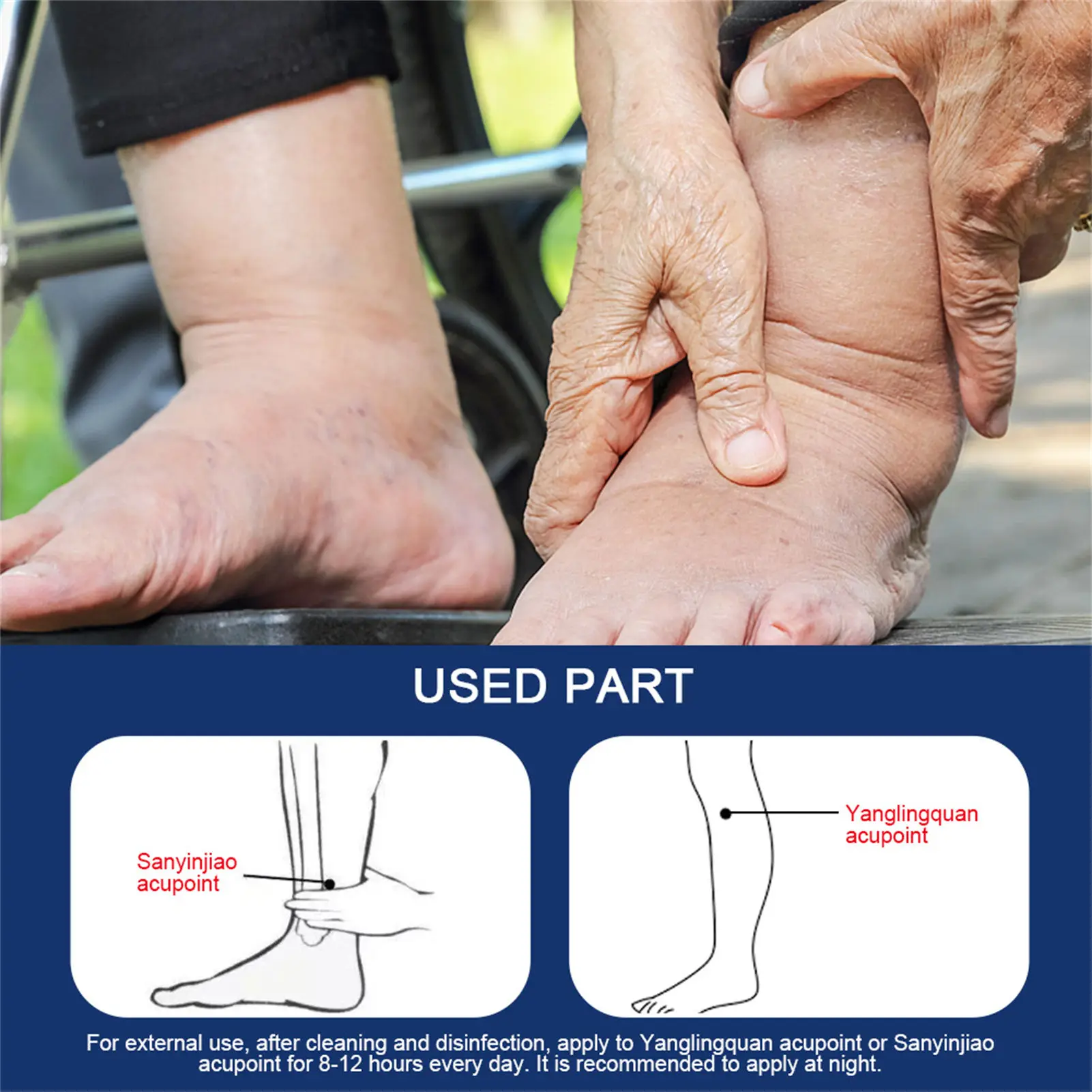 Body Anti-Swelling Patch Vasculitis Phlebitis Spiderleg Medical Patch for Women Men Leg Feet Treatment 10pcs for varicose veins patch,wormwood pain relief patch