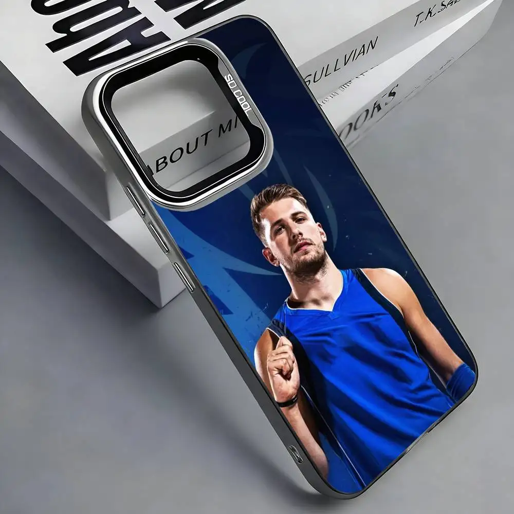 L-Luka D-Doncic 77 Colorful Silver Phone Case  Cover