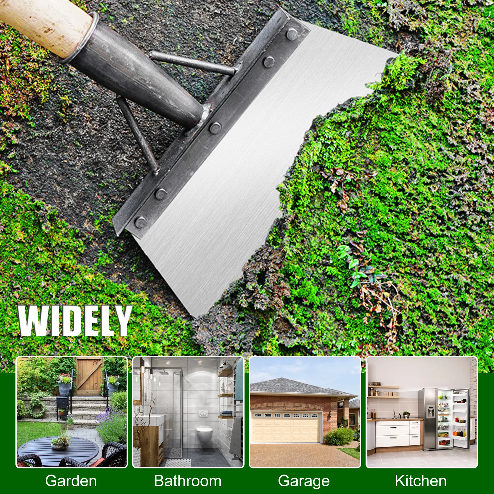 multifunctional garden cleaning shovel 9.8Inch Sharp Planting Weeding Farm Shovel Weeding Tool Set for Weeds and Moss Ice Floor