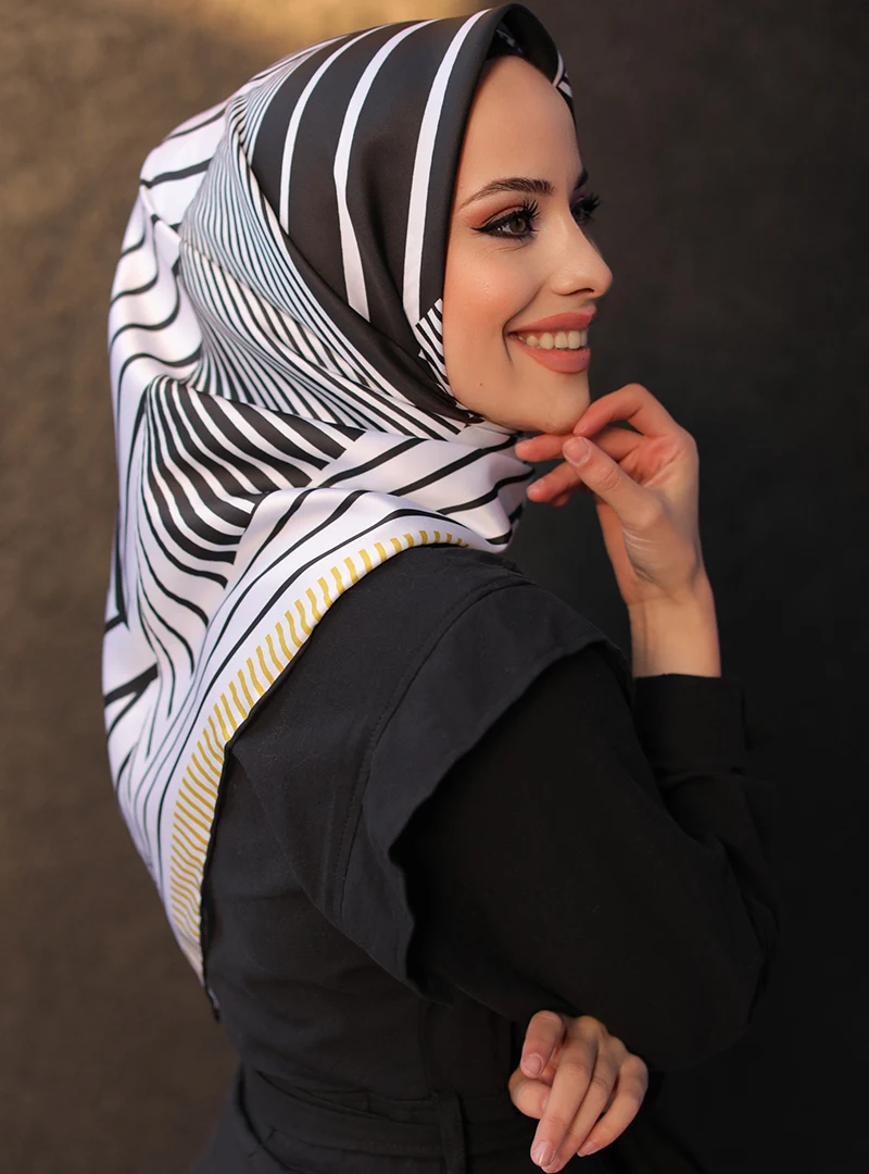 Bladeren verzamelen Logisch Pijlpunt Multi Zwart Gestreepte Sjaal Tuva Şal Modanisa Moslim Sjaal Hijab Tulband  Hoofddoek Voor Moslim Vrouwen İslam Шарф Hijab Femme Musulman|Islamitische  Kleding| - AliExpress