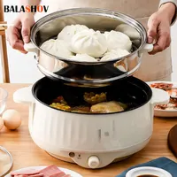 220V Multi Cookers Single/Double Layer Electric Pot 1-2 People Household Non-stick Pan Hot Pot Rice Cooker Cooking Appliances 1