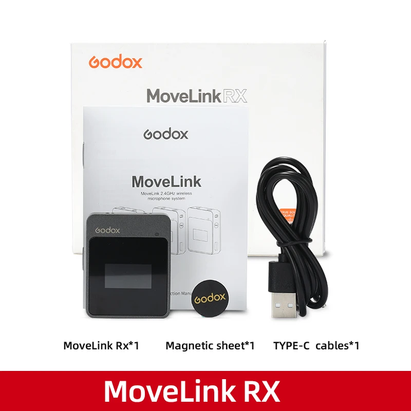 Godox MoveLink TX MoveLink RX Microphone Wireless Lavalier Professional Bluetooth Transmitter Receiver For Phone Sound Mixer 