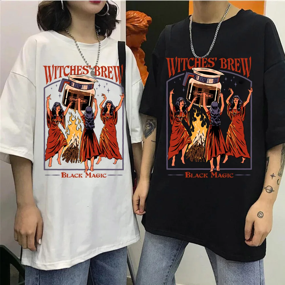 Halloween Hexen Brauen Kaffee Black Magic Herren T Shirt Sommer Kleidung Casual Kleidung T-Shirt Hohe Qualität Baumwolle Atmungsaktive Tops