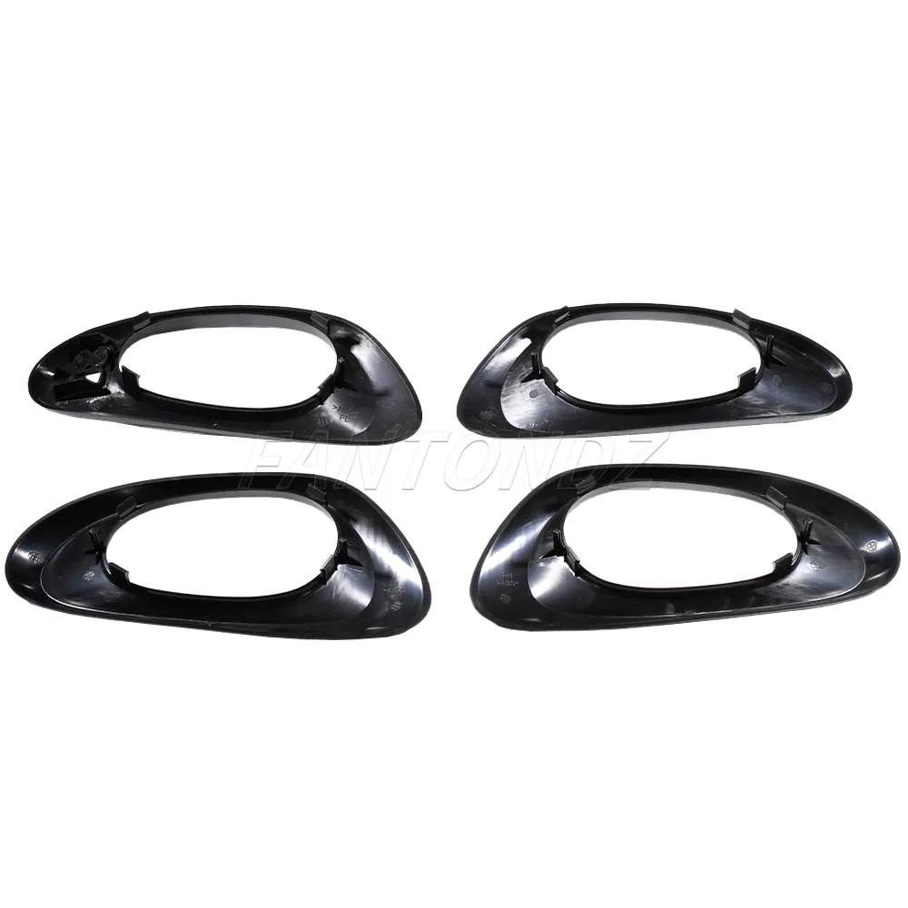 Tampa Maçaneta Porta Chevy Trailblazer 2002-2009 - Kit 4 Peças Pretas