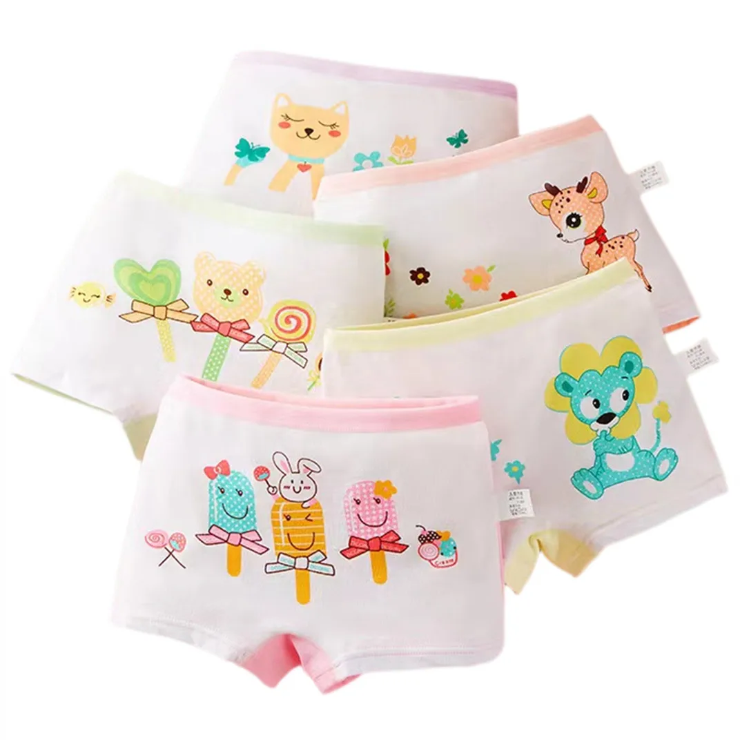 Princess Girl Briefs Fine Cotton Anime Floral Boxers Children Breathable Panties Comfortable Underwear Size M-XXL For 3-10T Girl girls underwear children underwear
