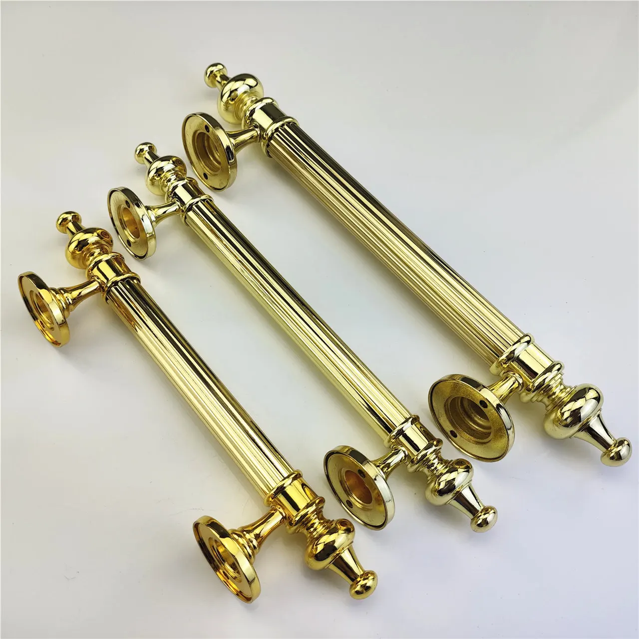 Description Picture 6 of itemModerm Sliding Barn Gate Gold Handle Bedroom Restaurant Bathroom Furniture Outdoor Garage Fence Wooden Door Hardware Pull