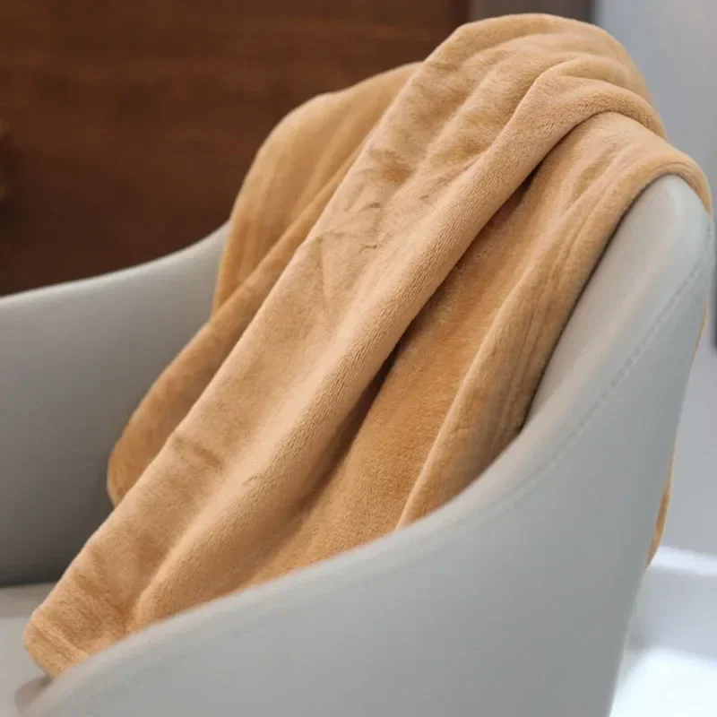 Baby Blanket & Swaddling Newborn Thermal Soft Fleece Blanket Winter Solid Bedding Set Flannel Quilt Infant Bedding Swaddle Wrap 5
