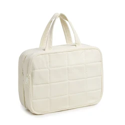 Women's Portable Waterproof Hanging Toiletry and Makeup Organizer - Large (Beige)
