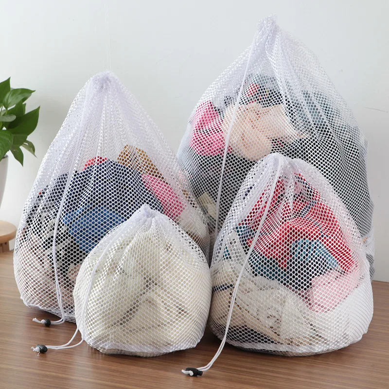 Big Size Large Washing Laundry Bag Mesh Organizer Net Dirty Bra Socks Underwear Shoe Storag Wash Machine Cover Clothes 4
