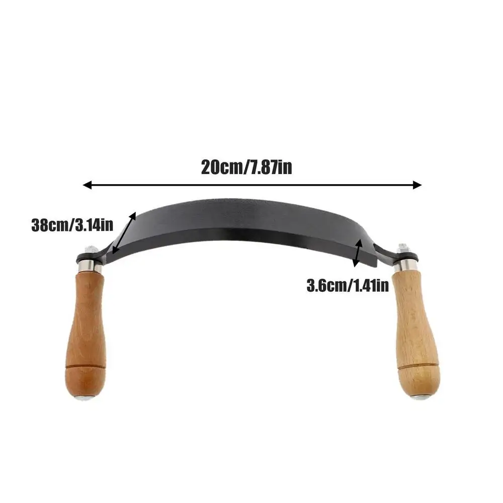 Felled Draw Shave Knife – 8in Curved Draw Knife Curved Draw Shave Tool  Woodworking Debarking Hand Tool