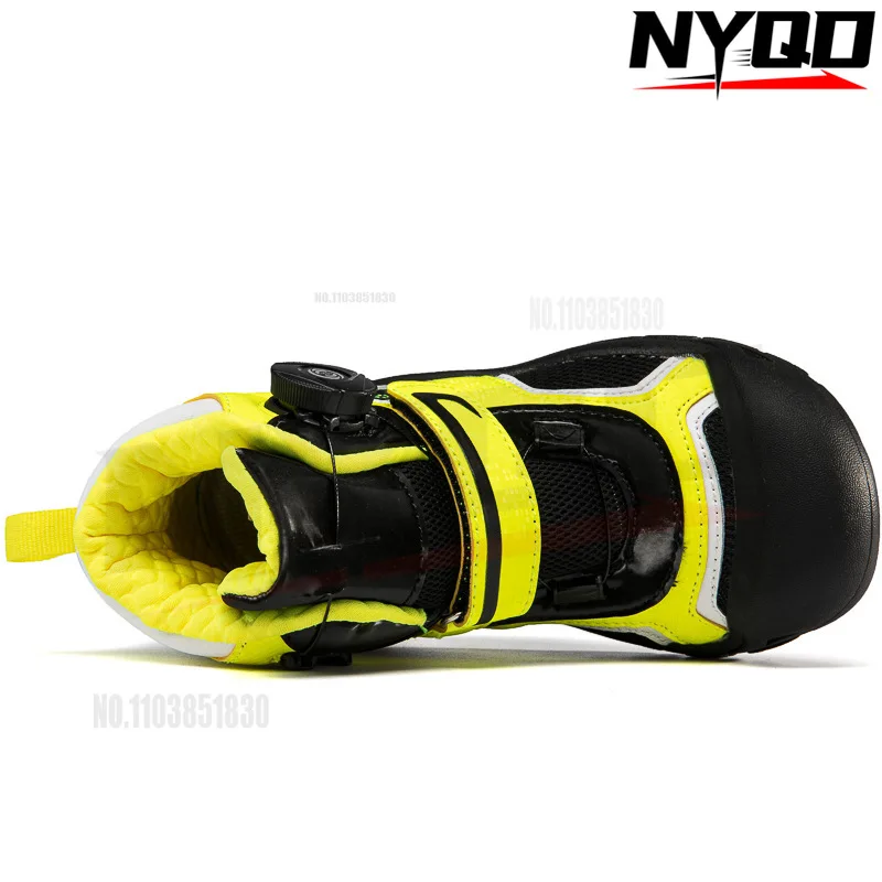 Child cycling shoes road balance bike shoes sliding training bicycle racing flat child motorcycle boots 26-33 size