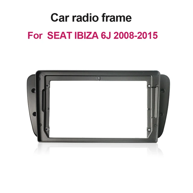 9inch Car radio Fascia Frame Adapter For Seat Ibiza 6j 2008-2015 Double din  Radio Fascia Frame Adapter CD Panel Dash Trim Bezel - AliExpress