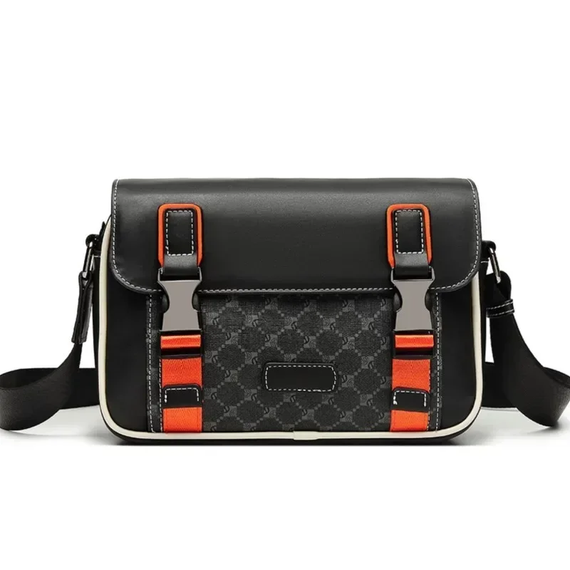 

Brand Fashion Male Designer Leather Crossbody Casual Sling Bag Messenger Bags For Luxury Men Pack Shoulder Man Bag