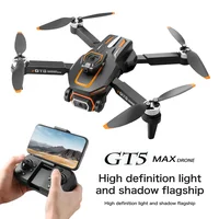2025 GT5 Mini Drone 4K 6K HD Double Camera Brushless Motor Obstacle Avoidance Aerial Photoflow Professional Foldable Quadcopter