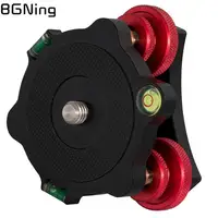 Metal Leveling Base LP-64 Camera Tripod Head Leveling Base Triple-wheel Precision Leveler Bubble Level 3/8" Screw Load 15kg 1