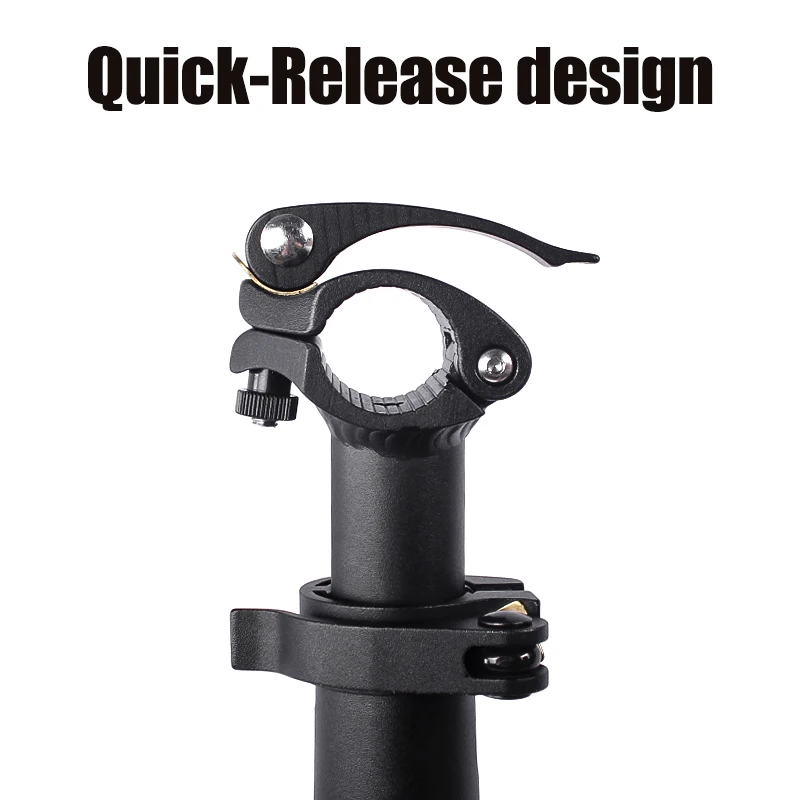 Bike Handlebar Stem Aluminum Alloy Quick-Release Adjustable 25.4 Bicycle Handlebar Stem Riser for Folding Bike