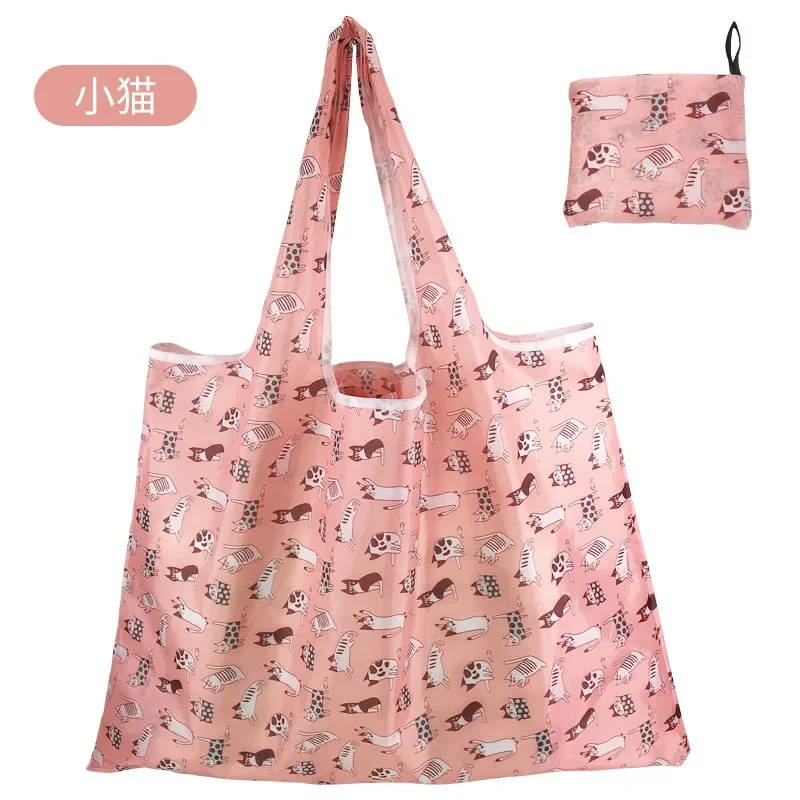 Eco-Friendly Reusable Foldable Tote Bags - Large, Heavy-Duty, Washable Cloth Grocery Bags
