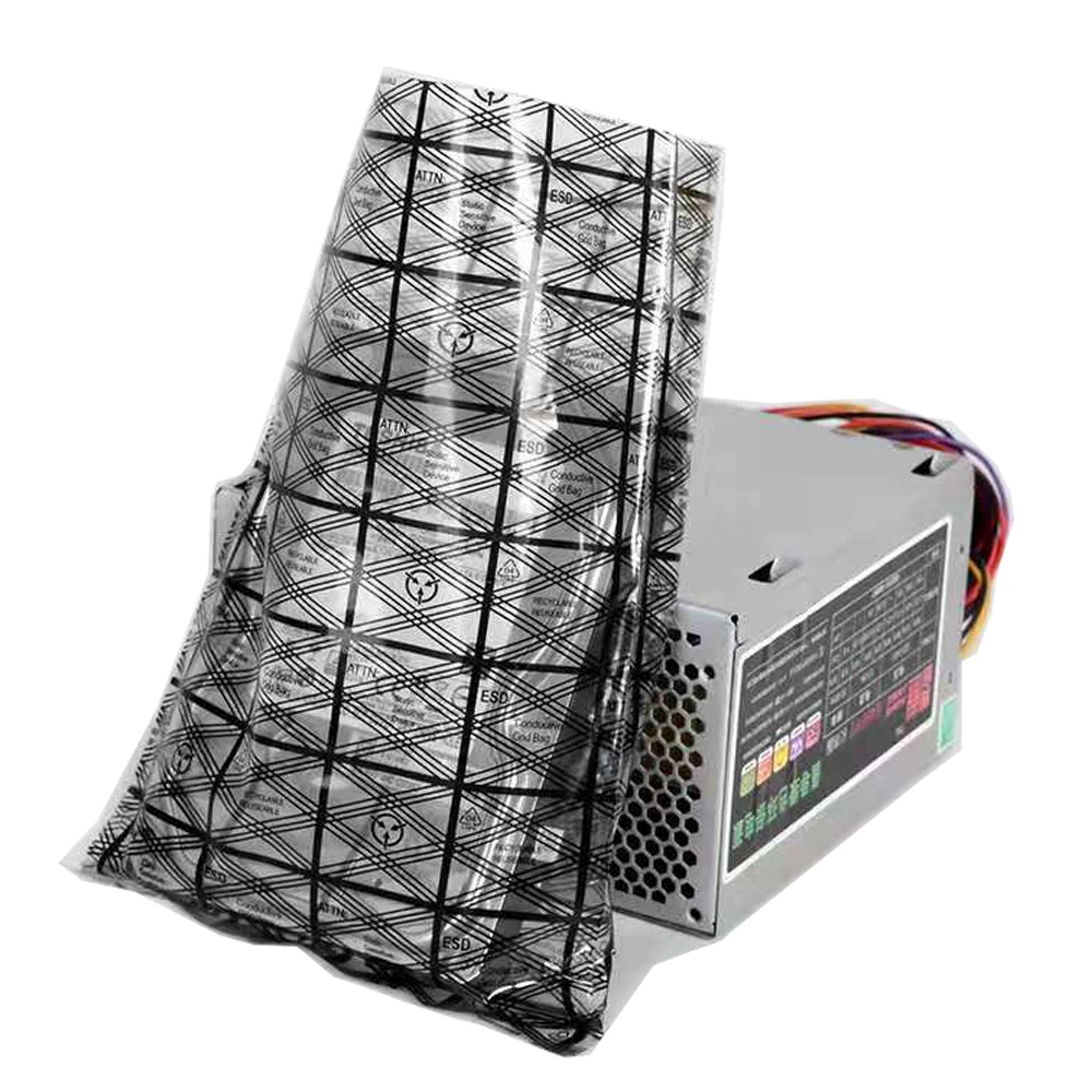 Open Top Antistatic Bag 100Pcs/Lot for Electronics Mainboard Network Card