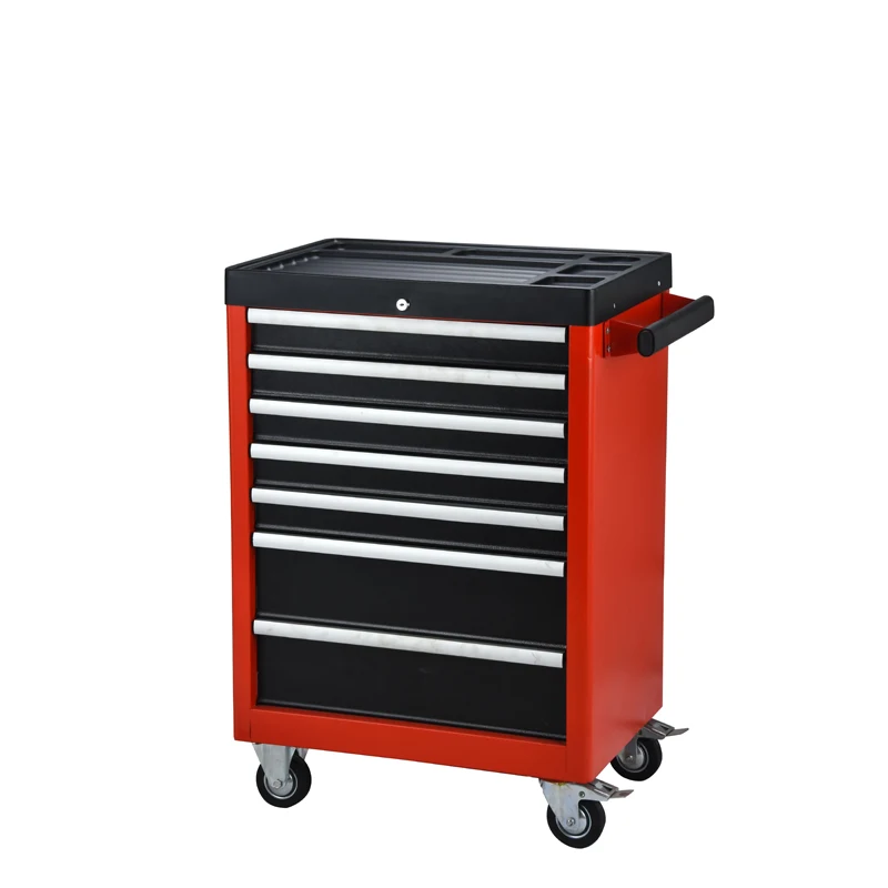 

New 7 Drawers Rolling Tool Chest Removable Tool Storage Cabinet with Sliding Drawers Keyed Locking System Toolbox