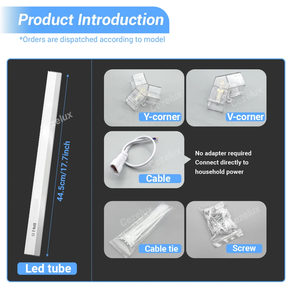 육각형 허니콤 LED 차고 천장 조명 5500-6000K 85-265V 광전압 자동차 디테일링 샵, 이발소, 체육관, 세차장용