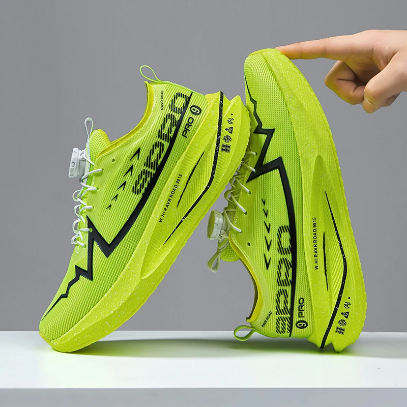 Unisex Breathable Mesh Running Shoes with Shock-Absorbing Sole