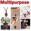 5PCS Mini Wood Medicine Pill Box DIY Handmade Acorn Wooden Locket Pendant Rescue Portable Tablets Storage Sealed Can for Outdoor 3