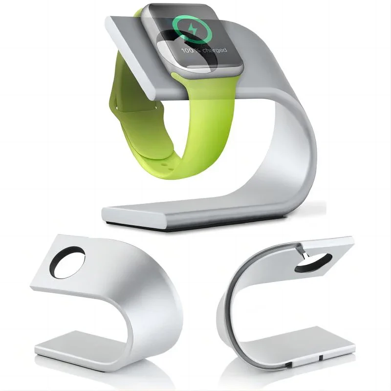 Metal Aluminum Charger Stand Holder for Apple Watch Series 10 9 8 7 6 5 4 3 for IWatch Ultra2 Portable Fast Charging Base Bracke