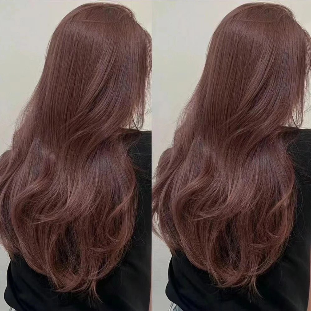 Hottest Hair Color Of Summer Caramel Pink Brown Human Hair Wigs Salon Fashional Cool Ash Brown Lace Front Wig HD 13X6