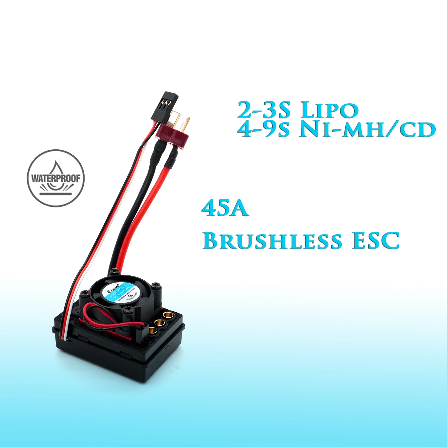 Kit RC 7CH 2.4GHz 45A ESC + Batterie Lipo 3S pour Voiture SCY16101Pro