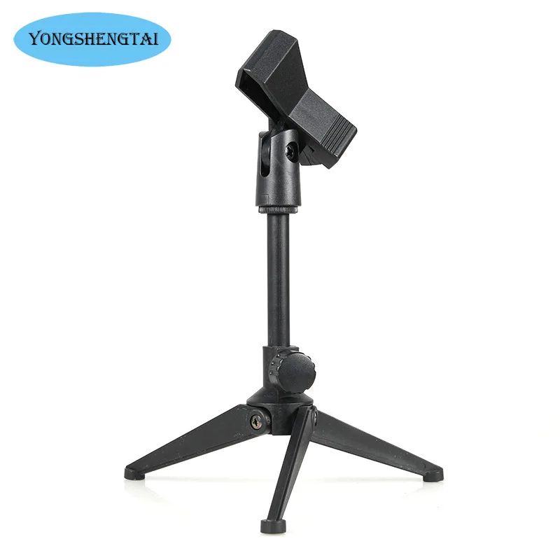 Microphone Stand Desktop Tripod Mini Portable Table Adjustable Clip Holder Bracket Lightweight microphone stand