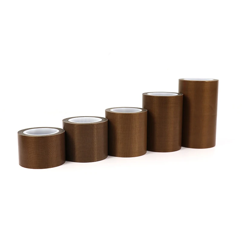 PTFE 접착 천 절연 폭 50  100mm 두께 0.13mm 0.18mm, 내열성 밀봉 PTFE 테이프